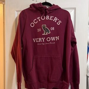 OVO maroon drake Hoodie size - L